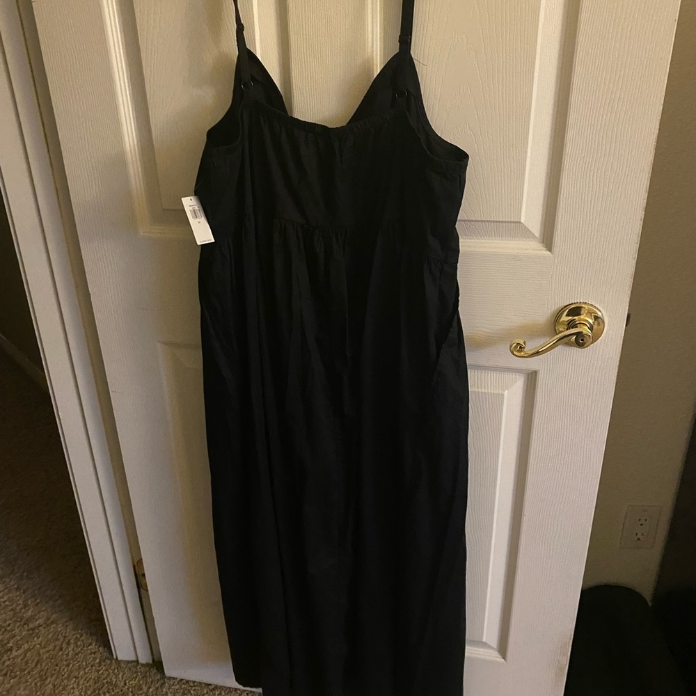 Old Navy Black Swing Maxi Dress